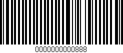 Código de barras (EAN, GTIN, SKU, ISBN): '0000000000888'