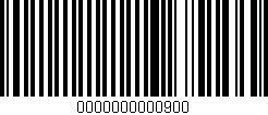 Código de barras (EAN, GTIN, SKU, ISBN): '0000000000900'