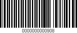 Código de barras (EAN, GTIN, SKU, ISBN): '0000000000908'
