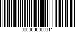 Código de barras (EAN, GTIN, SKU, ISBN): '0000000000911'