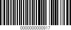 Código de barras (EAN, GTIN, SKU, ISBN): '0000000000917'