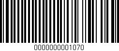 Código de barras (EAN, GTIN, SKU, ISBN): '0000000001070'