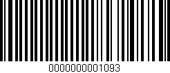 Código de barras (EAN, GTIN, SKU, ISBN): '0000000001093'