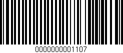 Código de barras (EAN, GTIN, SKU, ISBN): '0000000001107'
