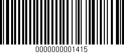 Código de barras (EAN, GTIN, SKU, ISBN): '0000000001415'