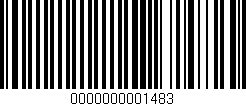 Código de barras (EAN, GTIN, SKU, ISBN): '0000000001483'