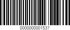 Código de barras (EAN, GTIN, SKU, ISBN): '0000000001537'