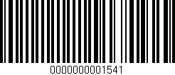Código de barras (EAN, GTIN, SKU, ISBN): '0000000001541'
