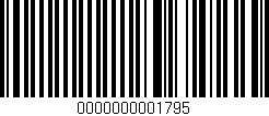 Código de barras (EAN, GTIN, SKU, ISBN): '0000000001795'