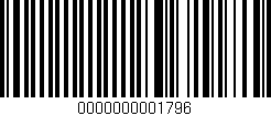 Código de barras (EAN, GTIN, SKU, ISBN): '0000000001796'