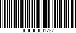 Código de barras (EAN, GTIN, SKU, ISBN): '0000000001797'