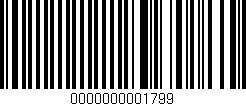 Código de barras (EAN, GTIN, SKU, ISBN): '0000000001799'