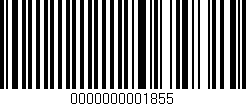 Código de barras (EAN, GTIN, SKU, ISBN): '0000000001855'