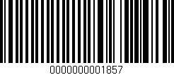 Código de barras (EAN, GTIN, SKU, ISBN): '0000000001857'