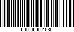 Código de barras (EAN, GTIN, SKU, ISBN): '0000000001860'