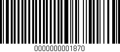 Código de barras (EAN, GTIN, SKU, ISBN): '0000000001870'