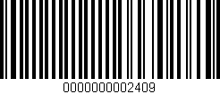 Código de barras (EAN, GTIN, SKU, ISBN): '0000000002409'