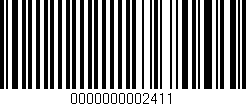 Código de barras (EAN, GTIN, SKU, ISBN): '0000000002411'