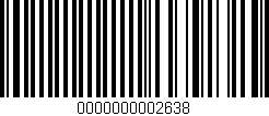 Código de barras (EAN, GTIN, SKU, ISBN): '0000000002638'
