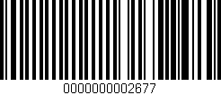 Código de barras (EAN, GTIN, SKU, ISBN): '0000000002677'
