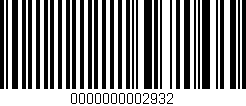 Código de barras (EAN, GTIN, SKU, ISBN): '0000000002932'