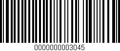 Código de barras (EAN, GTIN, SKU, ISBN): '0000000003045'