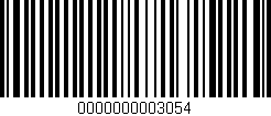 Código de barras (EAN, GTIN, SKU, ISBN): '0000000003054'