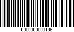 Código de barras (EAN, GTIN, SKU, ISBN): '0000000003186'