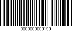 Código de barras (EAN, GTIN, SKU, ISBN): '0000000003198'