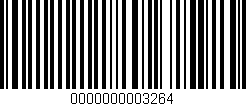 Código de barras (EAN, GTIN, SKU, ISBN): '0000000003264'
