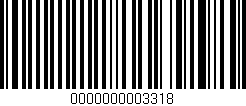 Código de barras (EAN, GTIN, SKU, ISBN): '0000000003318'