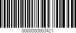 Código de barras (EAN, GTIN, SKU, ISBN): '0000000003421'