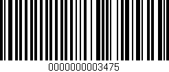 Código de barras (EAN, GTIN, SKU, ISBN): '0000000003475'