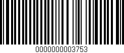 Código de barras (EAN, GTIN, SKU, ISBN): '0000000003753'