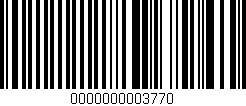 Código de barras (EAN, GTIN, SKU, ISBN): '0000000003770'