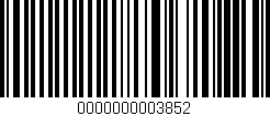 Código de barras (EAN, GTIN, SKU, ISBN): '0000000003852'