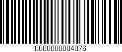 Código de barras (EAN, GTIN, SKU, ISBN): '0000000004076'