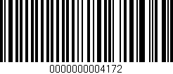 Código de barras (EAN, GTIN, SKU, ISBN): '0000000004172'