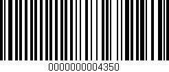Código de barras (EAN, GTIN, SKU, ISBN): '0000000004350'