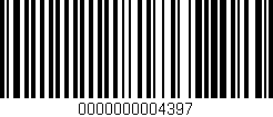 Código de barras (EAN, GTIN, SKU, ISBN): '0000000004397'