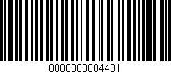 Código de barras (EAN, GTIN, SKU, ISBN): '0000000004401'