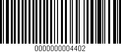 Código de barras (EAN, GTIN, SKU, ISBN): '0000000004402'