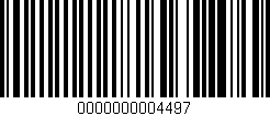 Código de barras (EAN, GTIN, SKU, ISBN): '0000000004497'