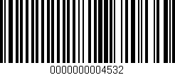 Código de barras (EAN, GTIN, SKU, ISBN): '0000000004532'