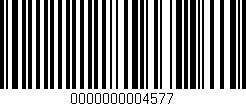 Código de barras (EAN, GTIN, SKU, ISBN): '0000000004577'