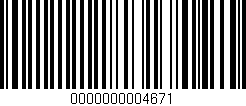 Código de barras (EAN, GTIN, SKU, ISBN): '0000000004671'