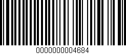 Código de barras (EAN, GTIN, SKU, ISBN): '0000000004684'