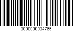Código de barras (EAN, GTIN, SKU, ISBN): '0000000004766'