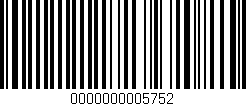 Código de barras (EAN, GTIN, SKU, ISBN): '0000000005752'