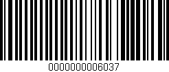 Código de barras (EAN, GTIN, SKU, ISBN): '0000000006037'